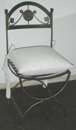 Silla de hierro forjado