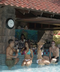 Un bar en su piscina. Un bar en su piscina.