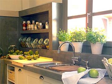 Su cocina estilo campiña francesa. Su cocina estilo campiña francesa.