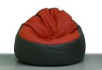 puf rojo y negro