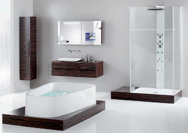 Decoración de pisos del baño
