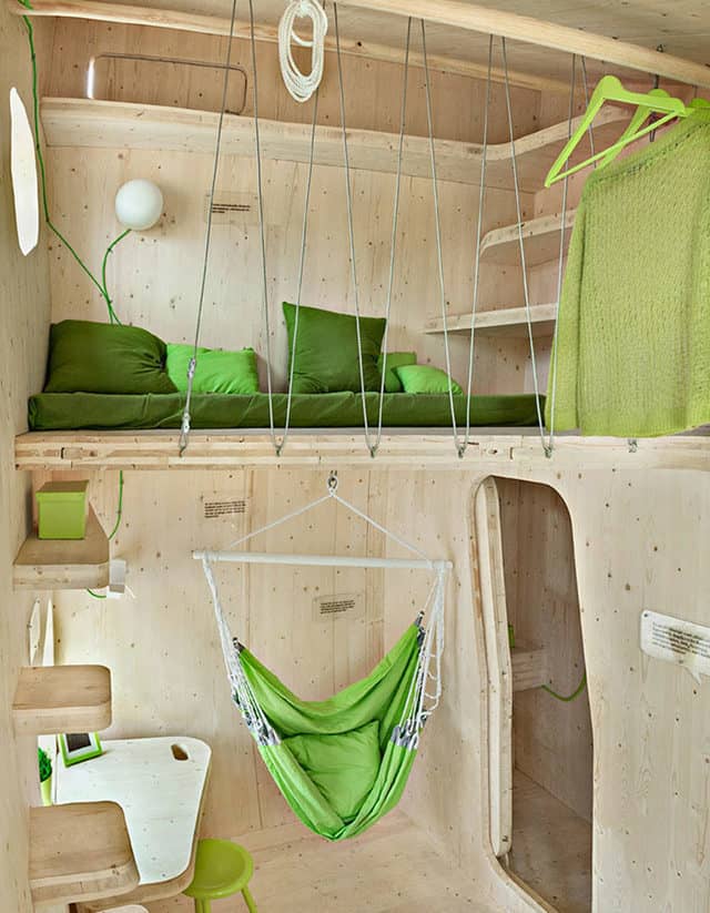 Dormitorio de una casa minimalista
