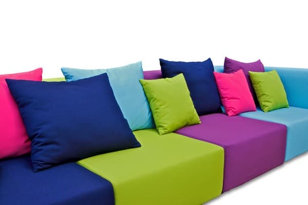 colorido sofá seccional